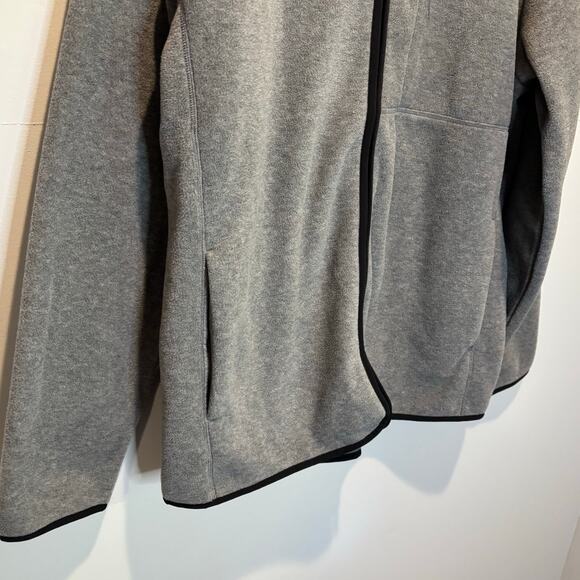 Rains Gray Durban Fleece Front Zip Jacket - size Large - Picture 4 of 7